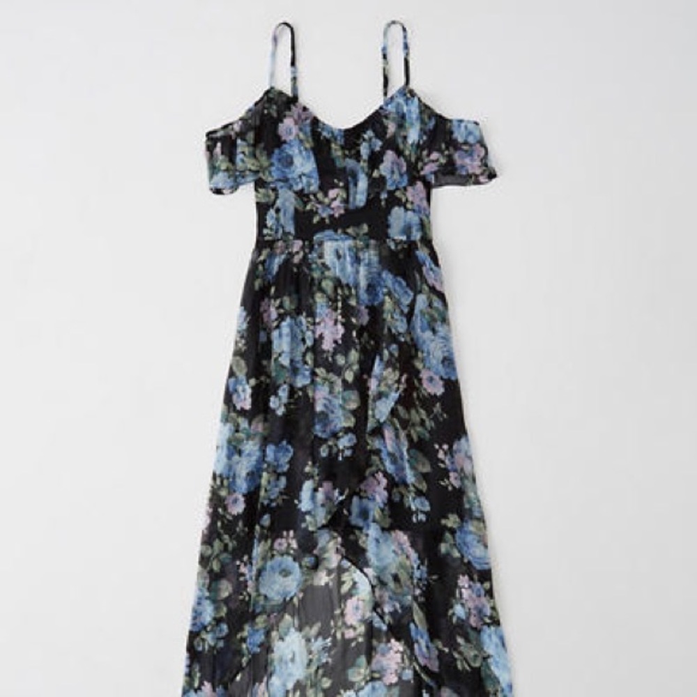 Abercrombie & Fitch floral high-low dress size M